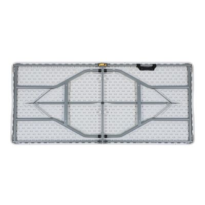 Pack 10 Tables Pliantes de Camping Blanches 122x74cm Thinia Home