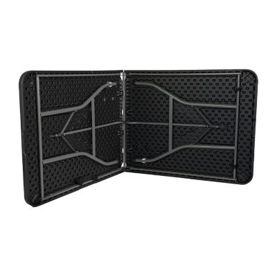 Pack 10 Tables Pliantes Rectangulaires Noires 180x74cm Thinia Home