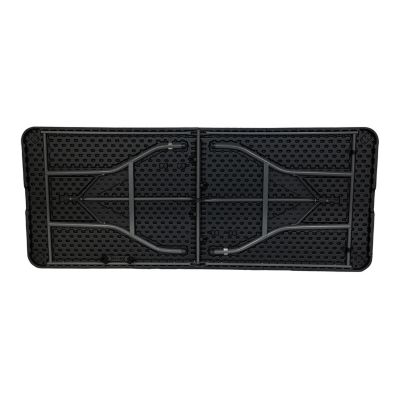 Pack 10 Tables Pliantes Rectangulaires Noires 180x74cm Thinia Home
