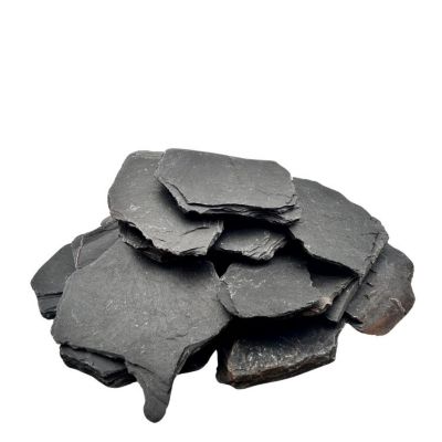PACK 100kg Paillage Minéral Paillettes Ardoise Noire 30/80 mm (4 Sacs x 25kg) - Livraison STANDARD