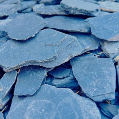 PACK 100kg Paillage Minéral Paillettes Ardoise Noire 30/80 mm (4 Sacs x 25kg) - Livraison STANDARD