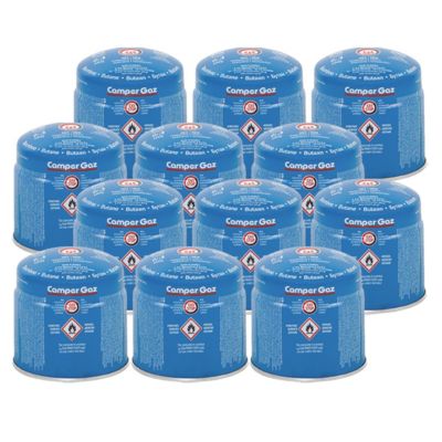 Pack 12 Cartouches Gaz 190g Bouteille Gaz Butane Perçable Sécurité Stop-gaz Camper Gaz