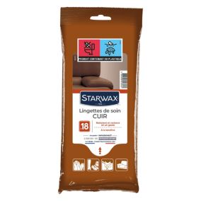 Pack 18 lingettes de soin cuir Starwax
