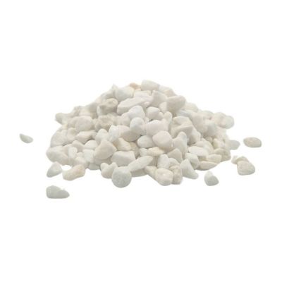 PACK +/- 1T (2 X 500Kg) Galet de Marbre Blanc Pur 4/8 mm - Livraison STANDARD