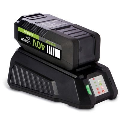 Pack 2 Batteries 40V 2.5 Ah + Chargeur 40V Indicateur de charge Compatibles Outils jardin 40V WARRIOR