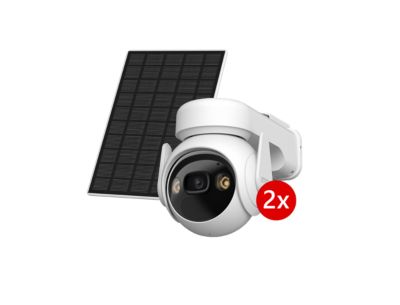 Pack 2 caméras de sécurité extérieur panneau solaire Imou