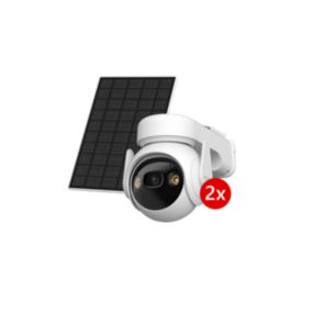 Pack 2 caméras de sécurité extérieur panneau solaire Imou