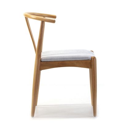 Pack 2 chaises Rustic, Couleur Chêne, Bois Massif, 55 cm x 54,5 cm x 76 cm