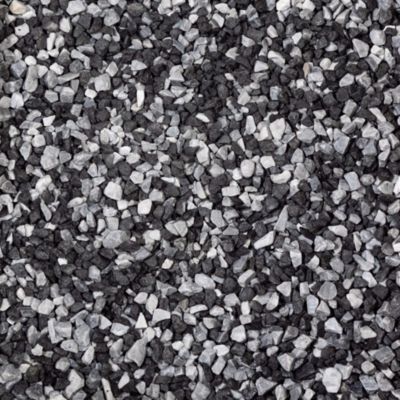 Pack 2 m² - Gravier Mix Marbre Bleu / Gris-Basalte Noir 8-16 mm (5 sacs soit 100kg) - RO'MA Nature