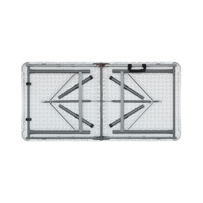 Pack 2 Tables de camping Pliantes Blanches 122x74cm 7house