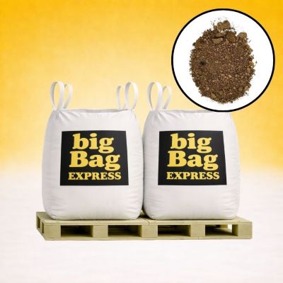 PACK 2 X BIG BAG de 1m3 (+/- 2,8T) Terre Criblée Amendée Compostée à 5% - Livraison PREMIUM