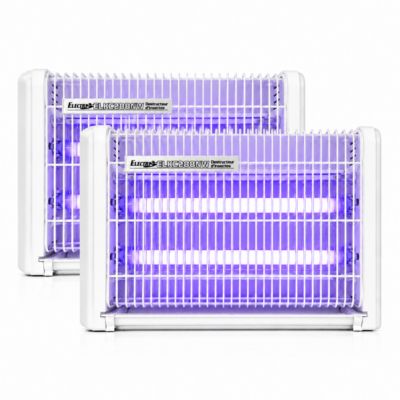 Pack  2x Destructeurs d'insectes Electrique 20W Anti-Moustique 230V 30m2 ELECTRIS