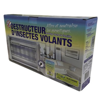 Pack  2x Destructeurs d'insectes Electrique 20W Anti-Moustique 230V 30m2 ELECTRIS