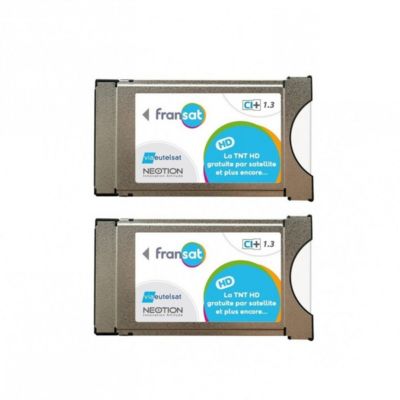 Pack 2x MODULES PCMCIA FRANSAT CI+ Dernière Version 1.3 Carte PC7 ...