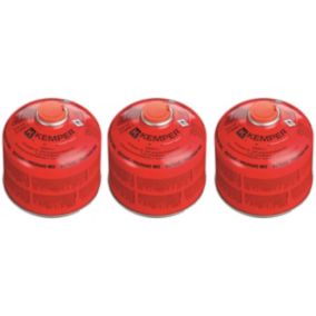 Pack 3 Cartouches de gaz 230g Propane/Butane 7/16 Réchaud camping Résistant basses températures EN417 KEMPER