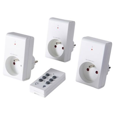 Pack 3 prises + 1 télécommande d'éclairage intérieur 1kW
