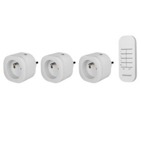 Pack 3 prises + 1 télécommande d'éclairage intérieur 3kW