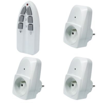 Pack 3 Prises Telecommandees Castorama