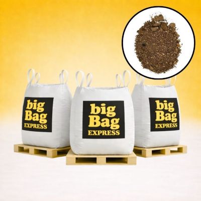 PACK 3 X BIG BAG de 1m3 (+/- 4,2T) Terre Criblée Amendée Compostée à 5% - Livraison PREMIUM