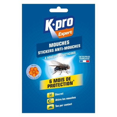 Pack 4 Adhésifs antimouches insecticides Kapo exports motif fleurs — free download
