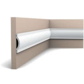 Pack 4 mètres P9901 Cimaise murale Orac x Cimaises-et-plus - 7x2,5x200cm (h x p x L) - moulure décorative polyuréthane