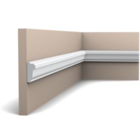 Pack 4 mètres PX117 Cimaise murale Orac x Cimaises-et-plus - 3,5x1,5x200cm (h x p x L) - moulure décorative polymère