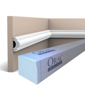 Pack 4 mètres PX120 Cimaise murale Orac x Cimaises-et-plus - 4x2x200cm (h x p x L) - moulure décorative polymère