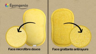 Pack 5 éponges double faces lavables Epongenio Best of TV multicolore