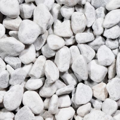 Pack 6 m² - Galet Marbre Blanc Carrare 40-60 mm (30 sacs soit 600kg) - RO'MA Nature