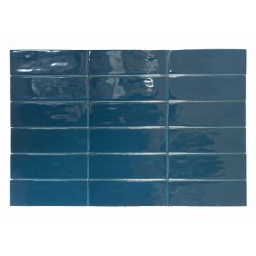 PACK 9,9 M2. Altea Navy Blue Série Revêtement Porcelanique Premium 5x15 cm.