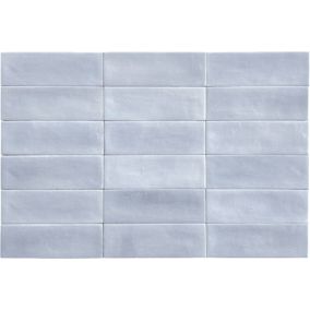 PACK 9,9 M2. Carrelage Mural Mini Metro 5x15cm Premium. Beret Lavander Matt