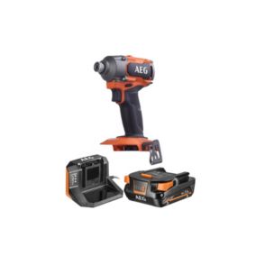 Pack AEG Visseuse à chocs - BSS18C3B3-0 - 18V Brushless - 1 batterie 2.0Ah - 1 chargeur - SETL1820S