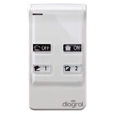 Pack alarme Diagral Précision sirène DIAG03CSF + Détecteur d'ouverture DIAG39APX + Télécommande multifonction AL41ACK