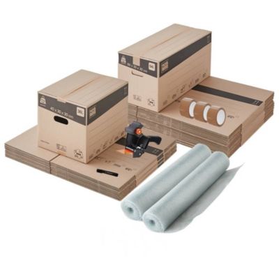 Pack and Move - Kit déménagement T3/T4 + marqueur noir et 3 adhésifs offerts