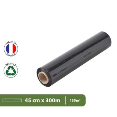 Pack And Move - Lot 2 Rouleaux Film Étirable - 300 M - Noir - Film ...