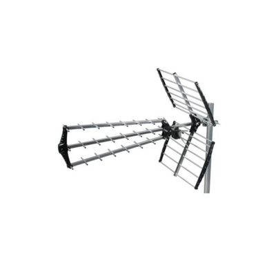 Pack  Antenne TNT Trinappe Prémontée Gain 18 dB + JOHANSSON Kit Préampli de Mât HDSAT