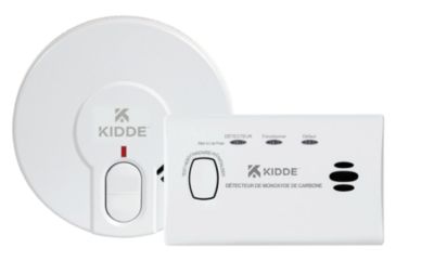 Pack appartement 1 détecteur de fumée + 1 détecteur de monoxyde de carbone Kidde
