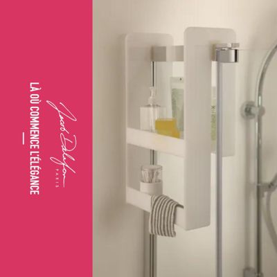 Pack baignoire bain douche 160 x 90  JACOB DELAFON Neo version droite + pare bain chromé + tablier en angle
