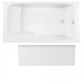 Pack baignoire bain douche 170 x 90 JACOB DELAFON Malice version droite + tablier en niche