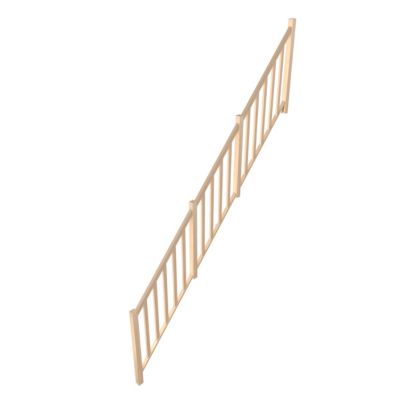 Pack balustrade Fortia verticale hêtre coloris naturel h.105,8 cm x l.346,8 cm