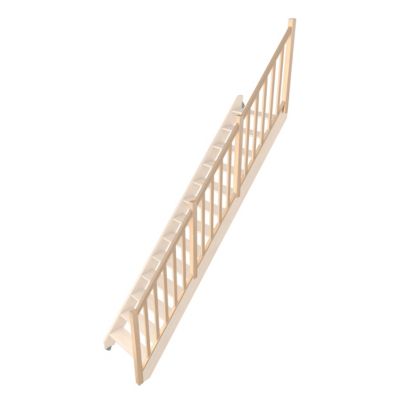 Pack balustrade Fortia verticale hêtre coloris naturel h.105,8 cm x l.346,8 cm