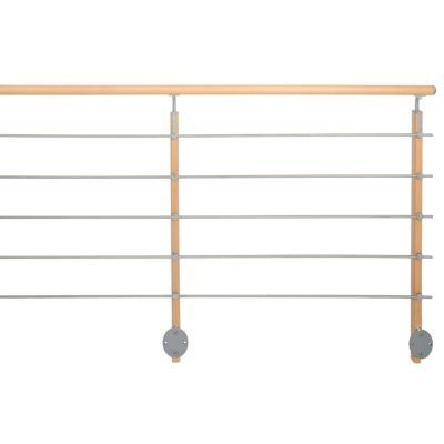 Pack balustrade Inoline latéral hêtre 200 cm Kordo
