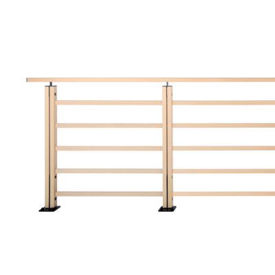 Pack balustrade Nero à plat hêtre Kordo 200cm