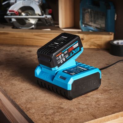 Pack batterie Erbauer EXT bitension 18/36V 8/4Ah + chargeur rapide 12A