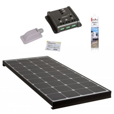 PACK  BLACK BOOSTER 170W Seul Panneau solaire Camping Car + Kit Régulateur de charge ANTARION