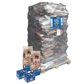 Pack bois de chauffage bûches 40cm Woodstock