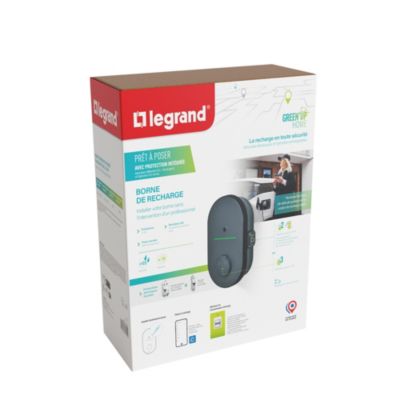 Pack borne de recharge pour voiture électrique Legrand Green up Home - prêt à poser