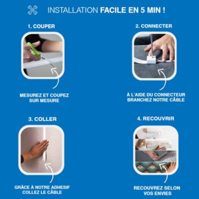 Pack câble ultraplat Magic Elek 3 lignes 3m 16A 3500W — free download