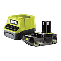 Pack chargeur rapide 2,0 A + 1 Batterie Lithium+ 18V ONE+™ Ryobi 2,0 Ah