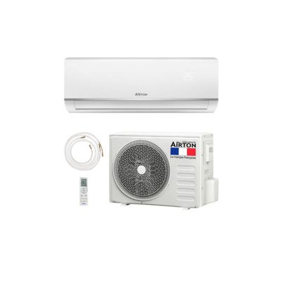 Pack Climatiseur réversible AIRTON - A Poser Soi-meme - 3500W - Readyclim 6M - WIFI - Climatisation